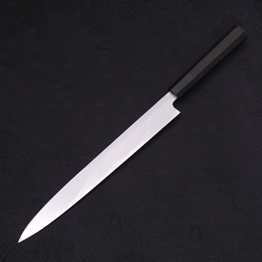 Premium Yanagiba Sushi Knife 270mm - White Steel #2, Kasumi Chokin Forged, Sakura Fuji Buffalo Ebony Handle - Perfect for Sushi Chefs & Japanese Cuisine Lovers