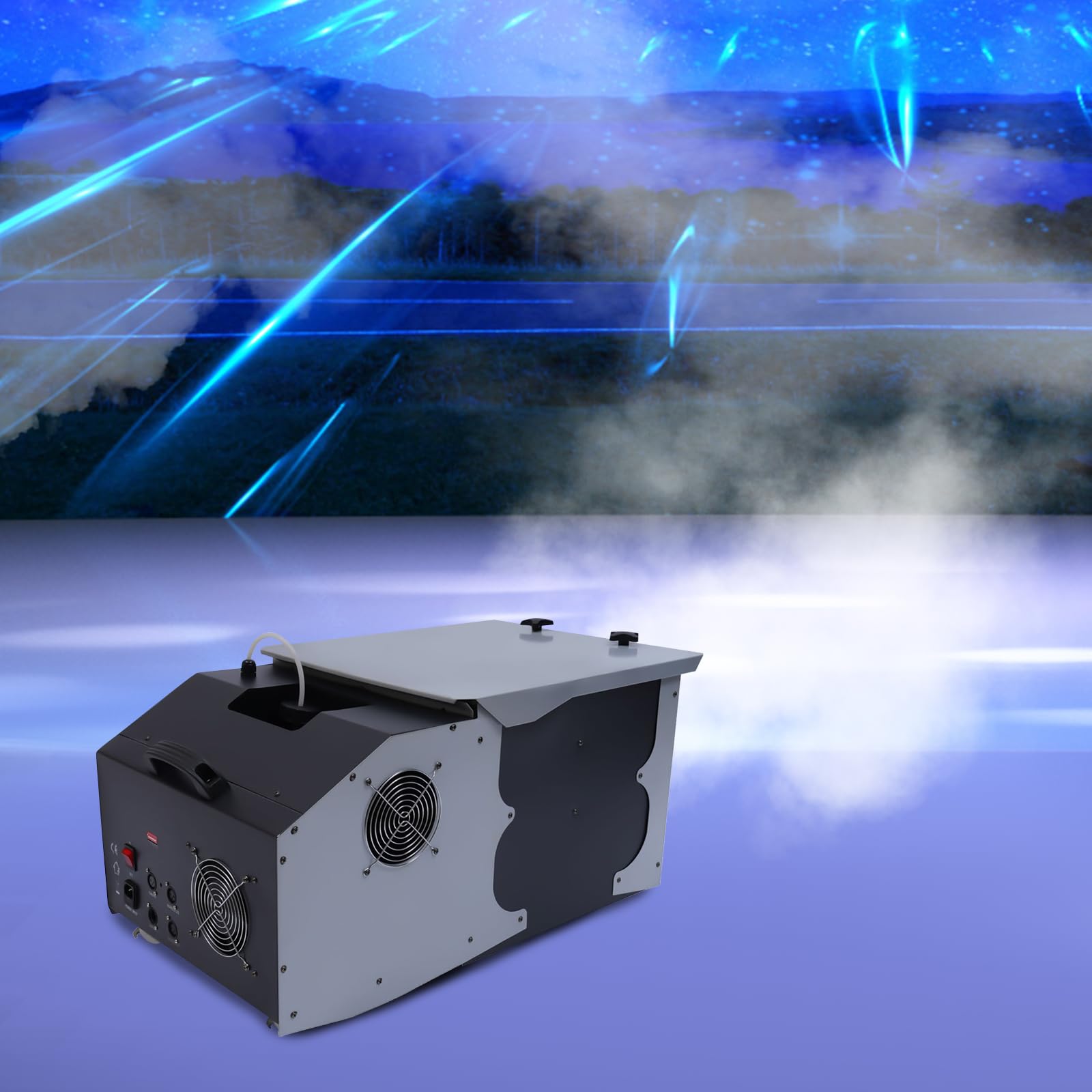 Gdrasuya10 3000W Low-Lying Smoke Fog Machine - Professional Floor Fogger for Stage Shows, Concerts, and Halloween Party Effects | Creates Dense Ice Fog for DJ Performances & Theatrical Events