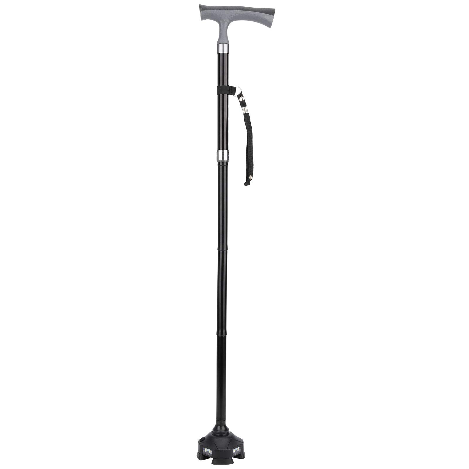Lightweight Aluminum Alloy Folding Walking Cane for Seniors - Adjustable Collapsible Crutches for Elderly, Adults & Handicapped - Perfect for Outdoor, Hiking, Travel & Daily Mobility Support