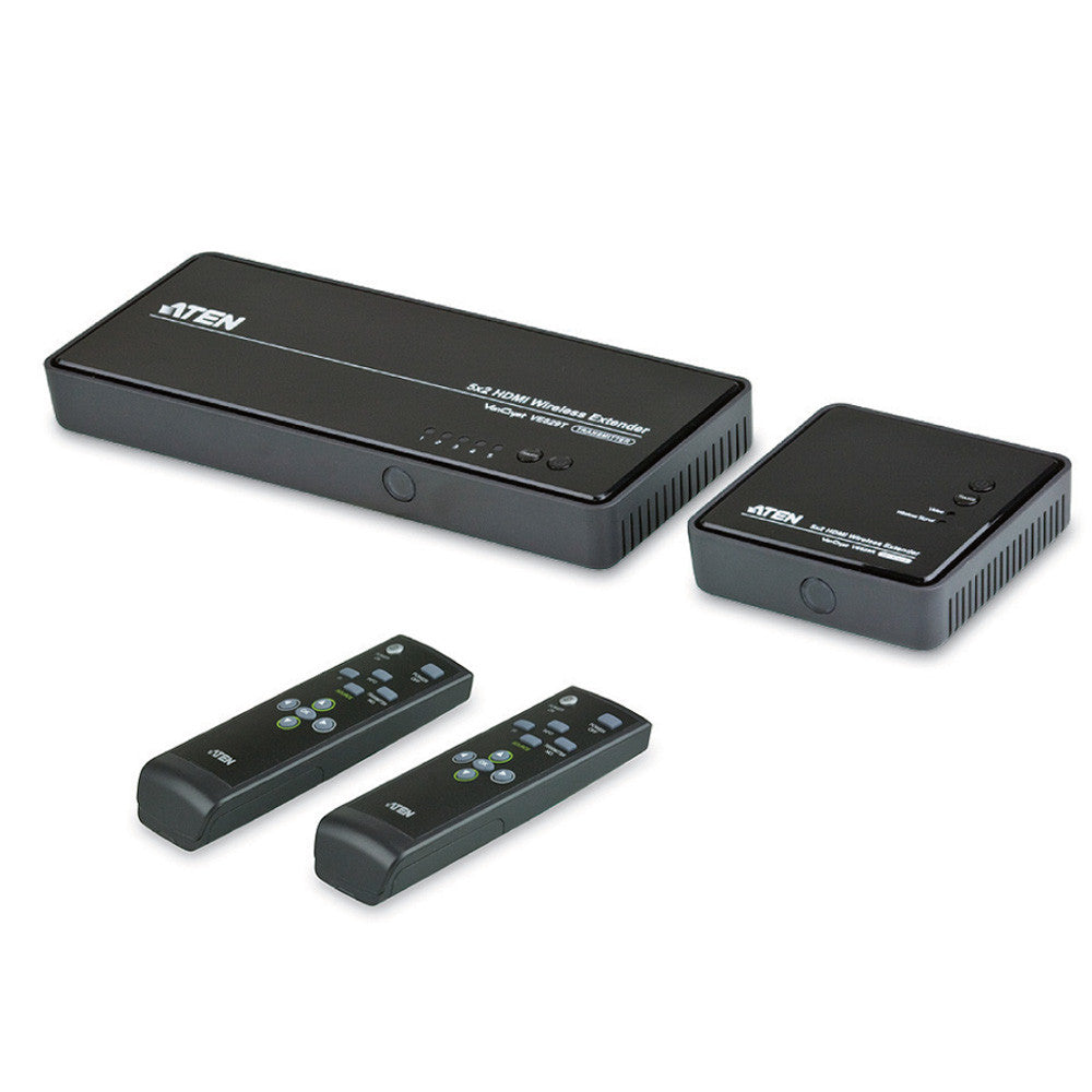 Aten VE829 5x2 HDMI Wireless Extender - 4K Ultra HD Video & Audio Transmission for Home Theater, Gaming & Conference Room Setup