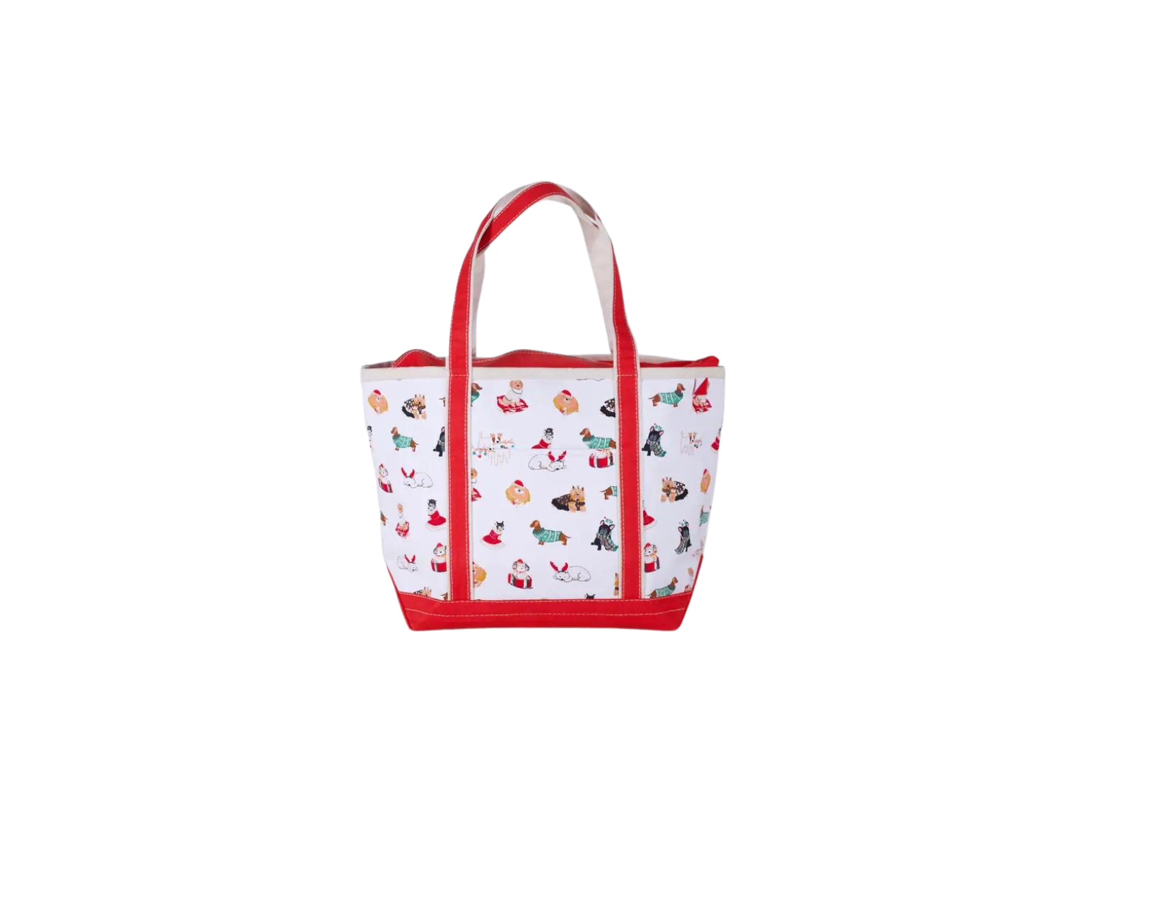 Stylish Holiday Dogs Tote Bag - Cute Christmas Pet Lover Gift for Women - Perfect for Shopping, Beach & Holiday Travel