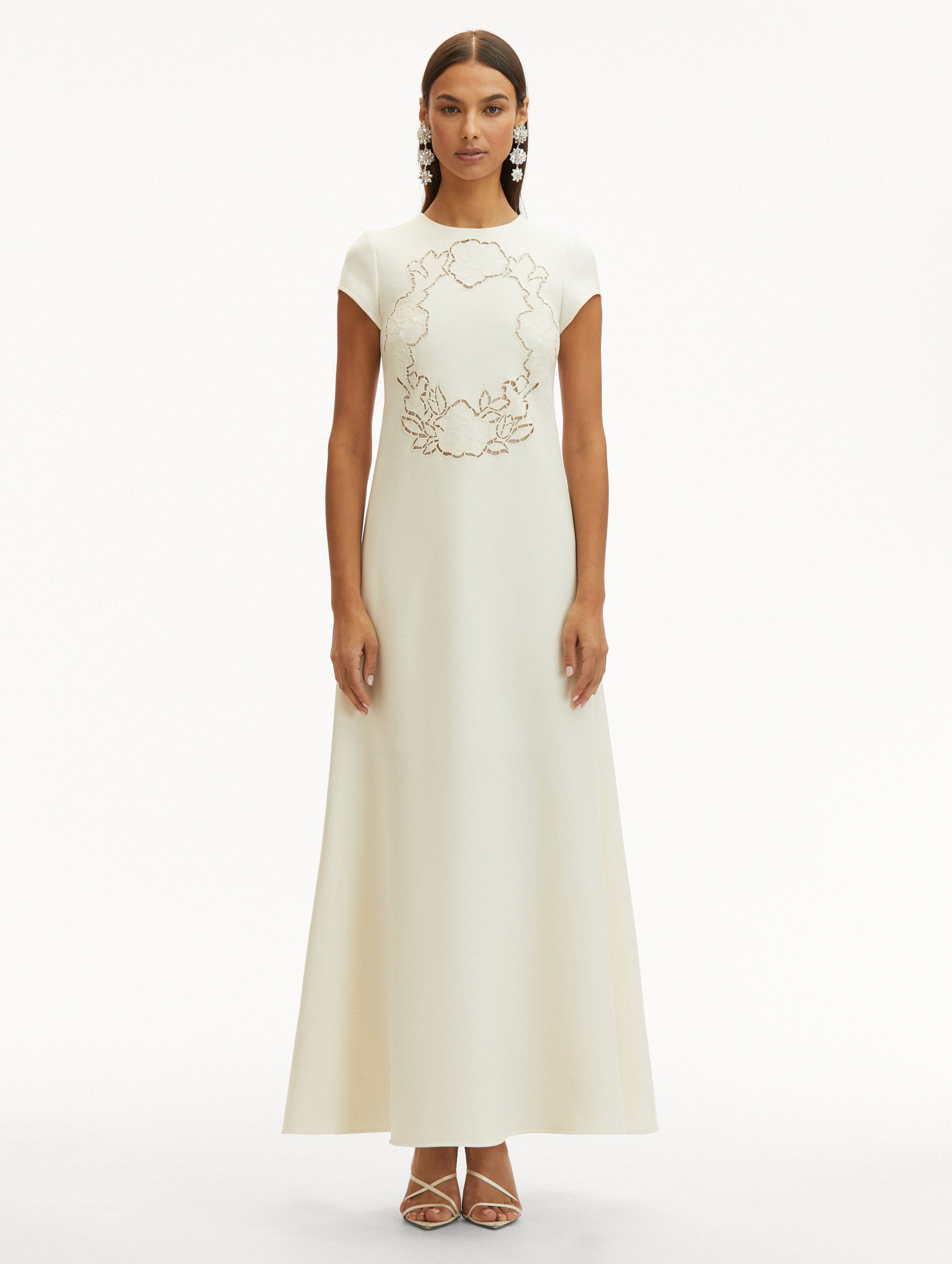 English Rose Cutout Dress - Elegant Floral Summer Dress for Women | Perfect for Garden Parties, Weddings & Date Nights