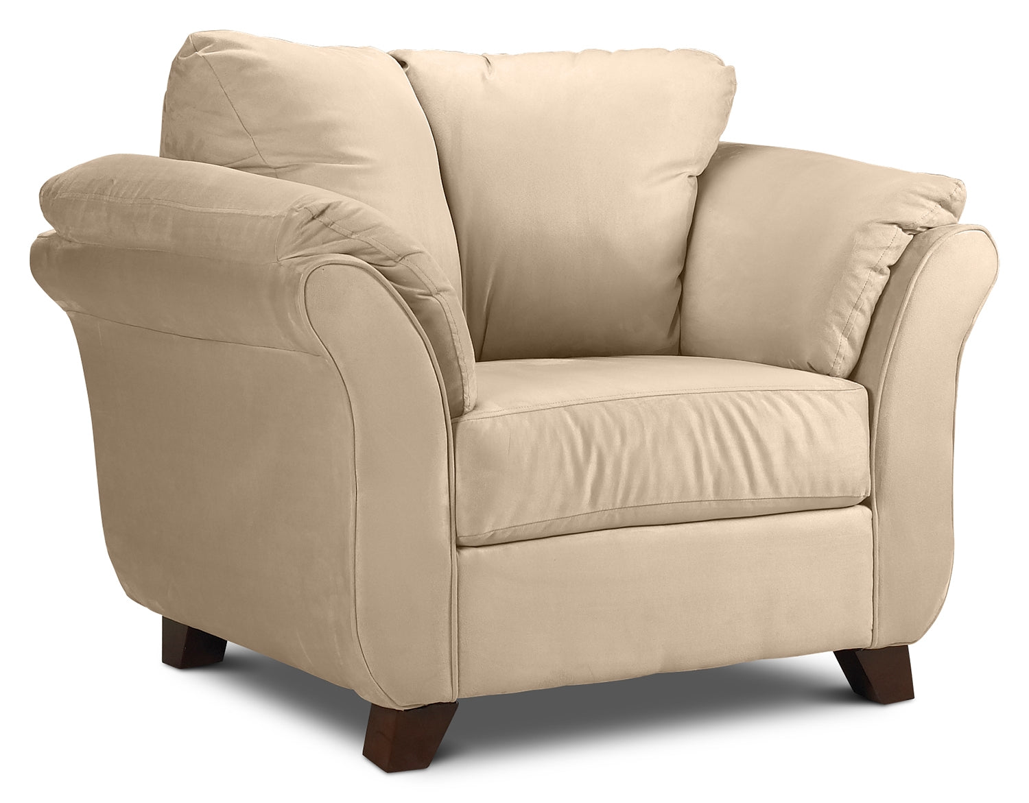 Modern Beige Collier Sofa and Chair Set - 3-Piece Living Room Furniture for Cozy Home & Lounge Decor