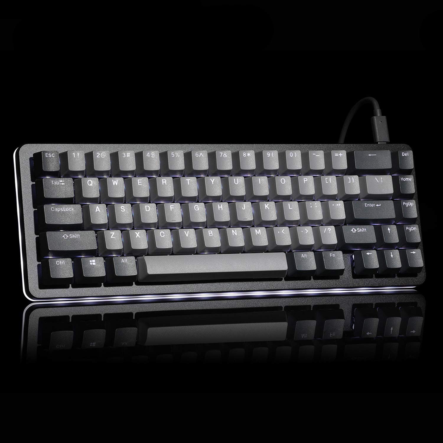 Drop ALT 65% Mechanical Gaming Keyboard - 67 Key Hot-Swappable RGB Backlit with USB-C | Programmable Macros, Doubleshot PBT Keycaps & Aluminum Frame (Kaihua Box White, Black) | Perfect for Esports, Coding & Office Work