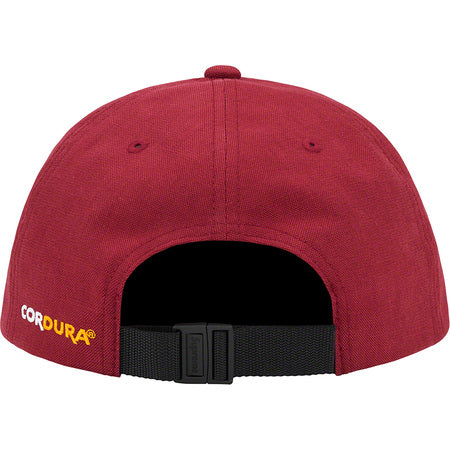 Supreme Brushed Cordura Small Box 6-Panel Cap Burgundy - Stylish Streetwear Hat for Urban Fashion & Outdoor Activities