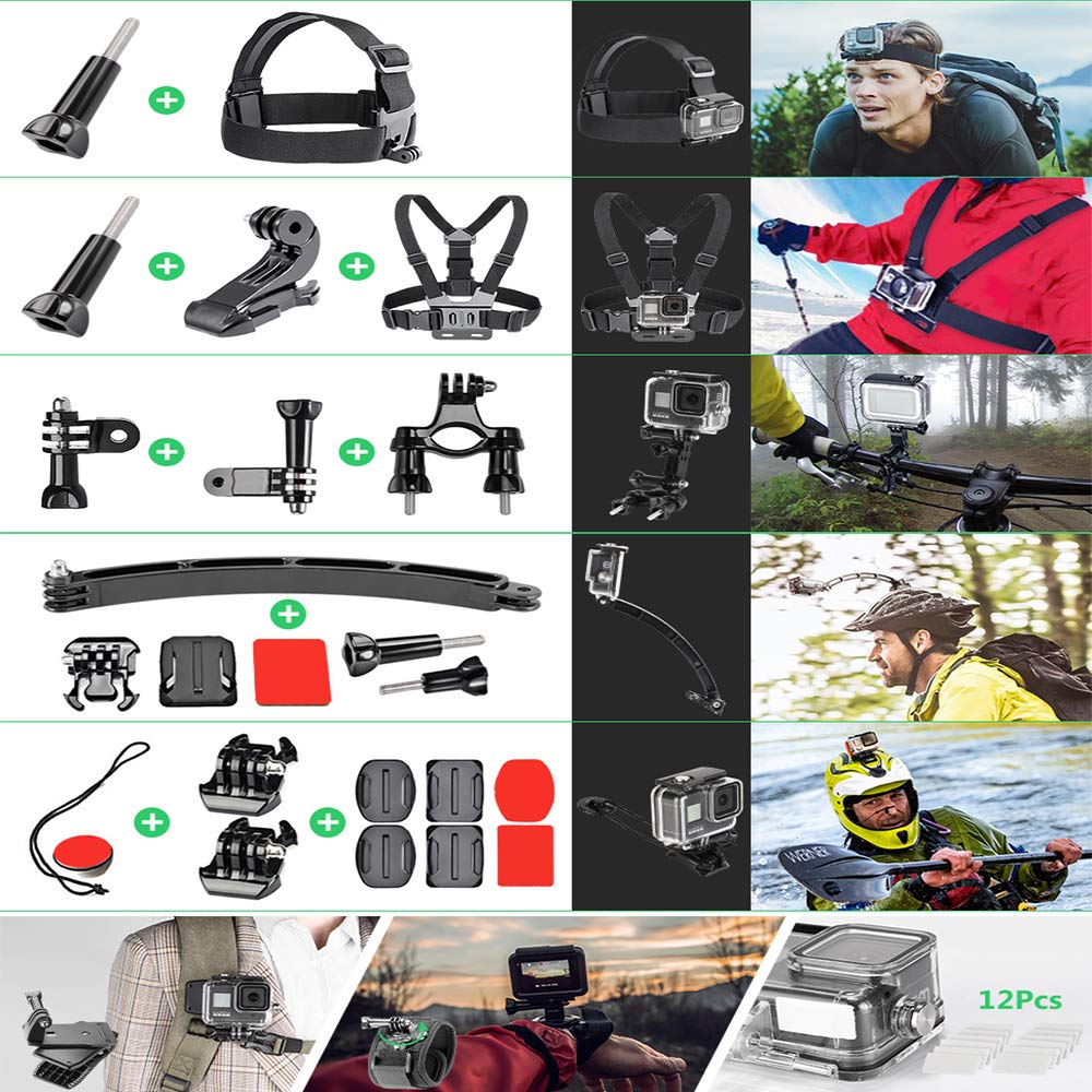 GoPro HERO9 Black 4K Action Camera with Waterproof Case + 64GB SD Card, Chest & Head Mount, Floating Grip - Perfect for Vlogging, Travel Adventures, Surfing & Extreme Sports Photography