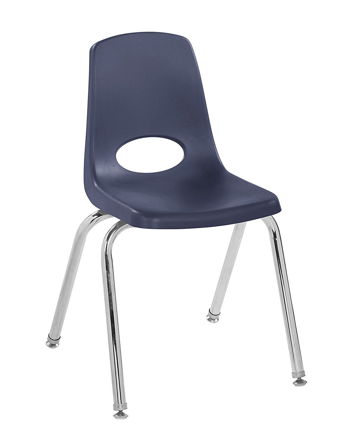 ECR4Kids Oak Desk & Navy Chair Set - 10 Pack for Classroom & Office