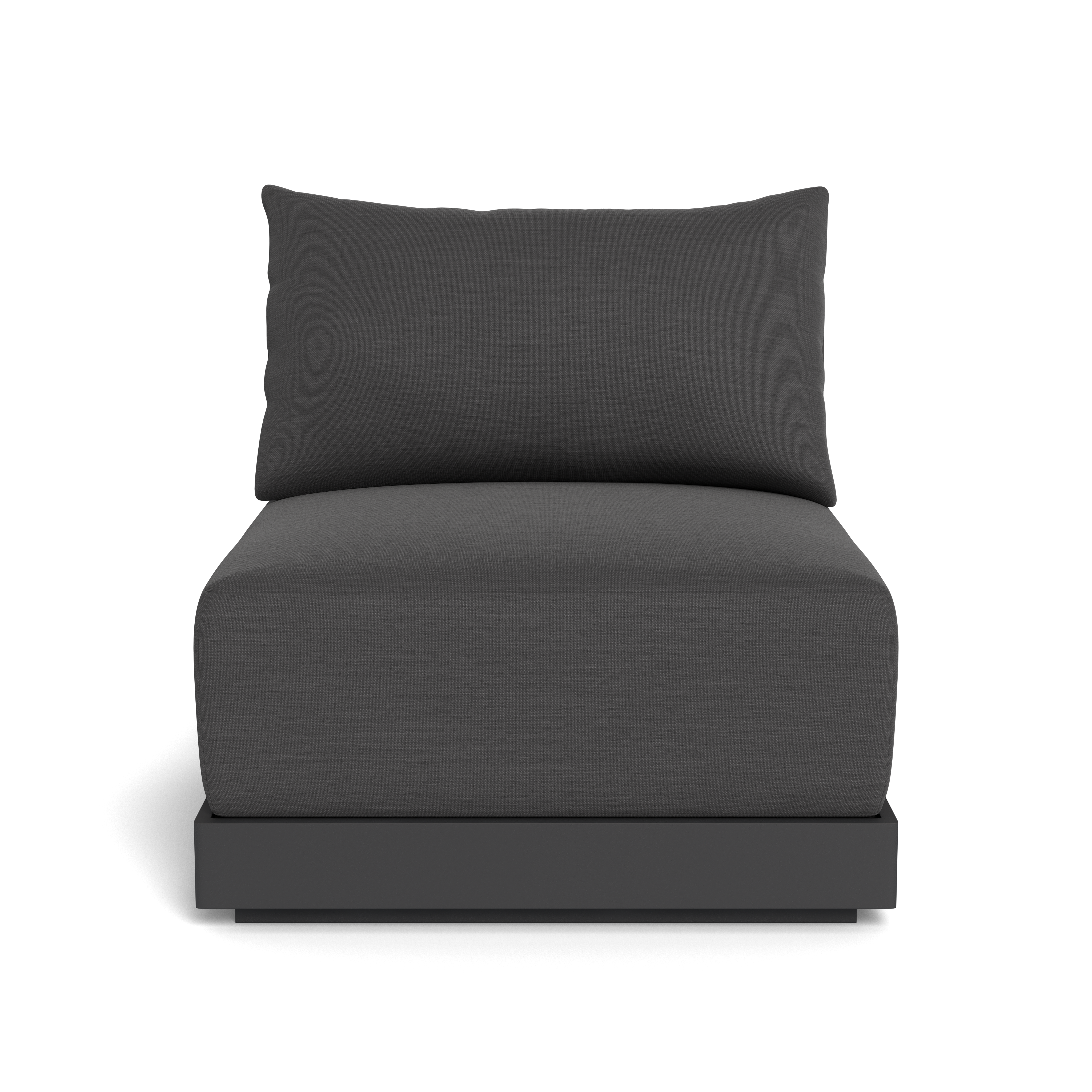 Antigua Armless Single Sofa - Modern Accent Chair for Living Room, Bedroom, or Office - Perfect for Small Spaces and Relaxation
