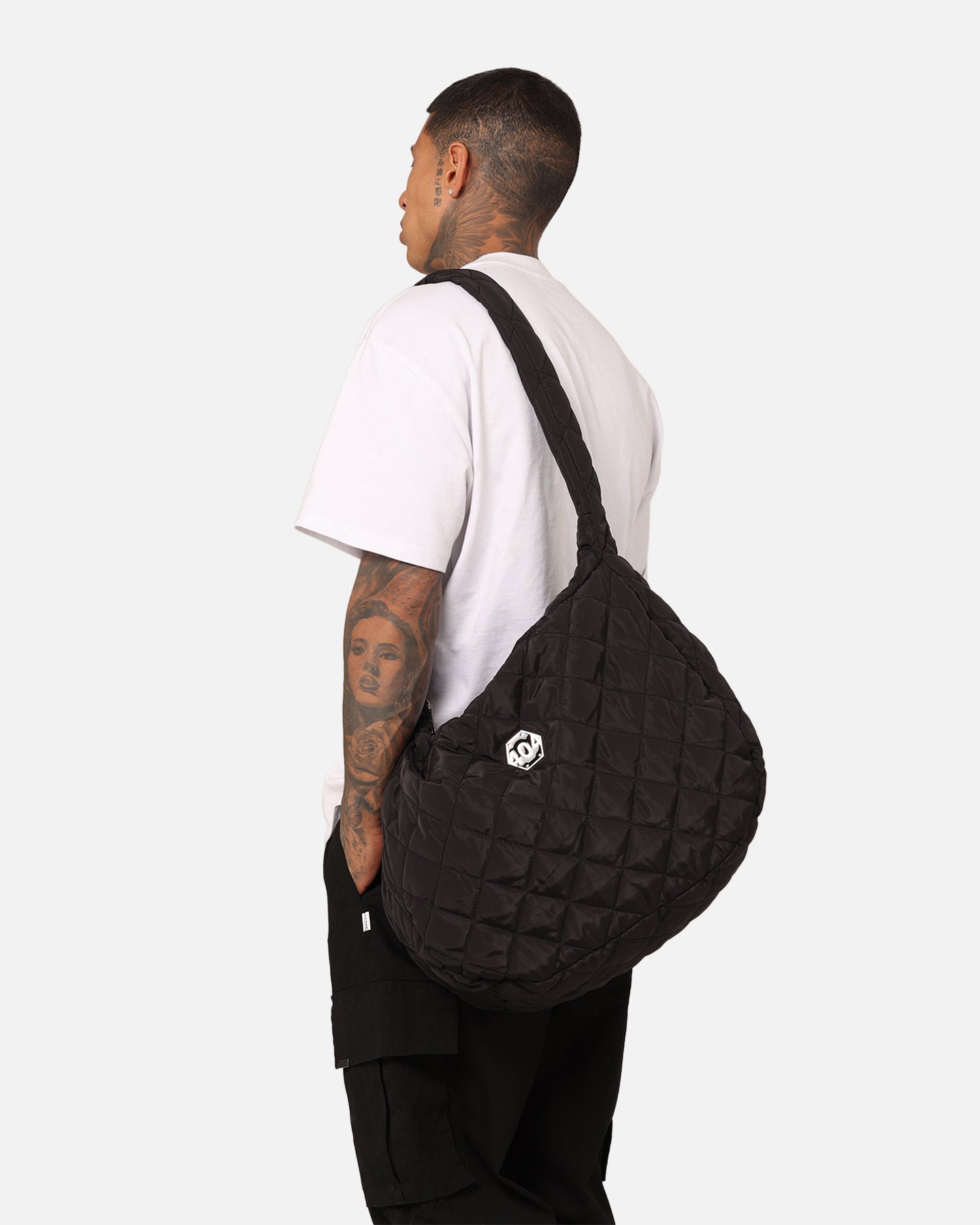 404 Quilted Side Bag Black - Stylish Crossbody Purse for Women, Perfect for Travel, Shopping & Everyday Use
