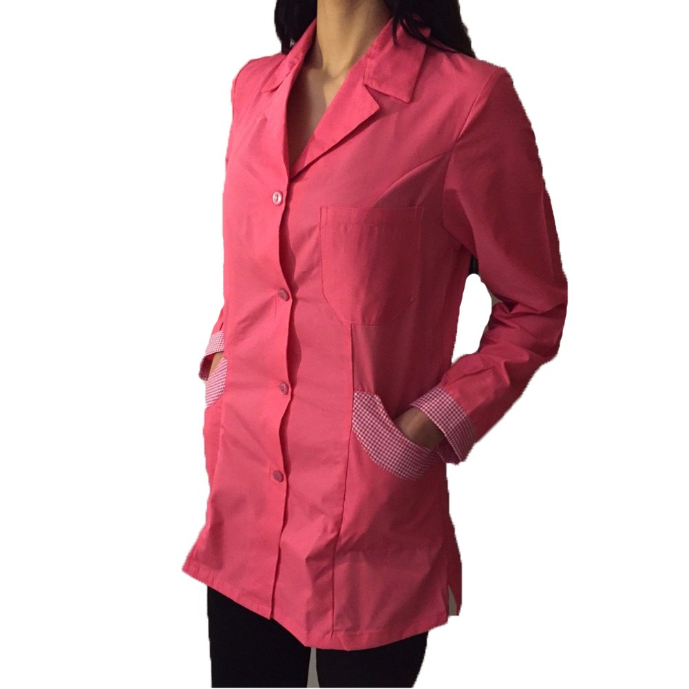 Professional Barber & Beauty Salon Uniform - Stylish V-Neck Tunic for Hairdressers, Massage Therapists & Aesthetic Centers (Lavender) - Perfect for Spa, Salon & Wellness Clinics