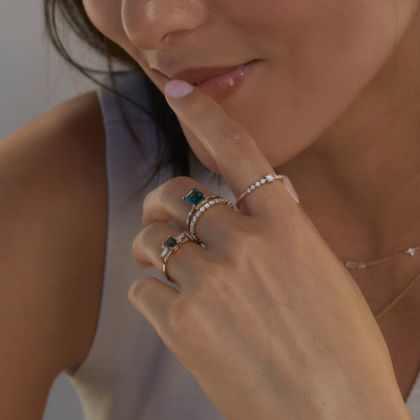 Stunning Large Starry Tourmaline Ring for Women - Genuine Gemstone Jewelry for Engagement, Anniversary & Special Occasions