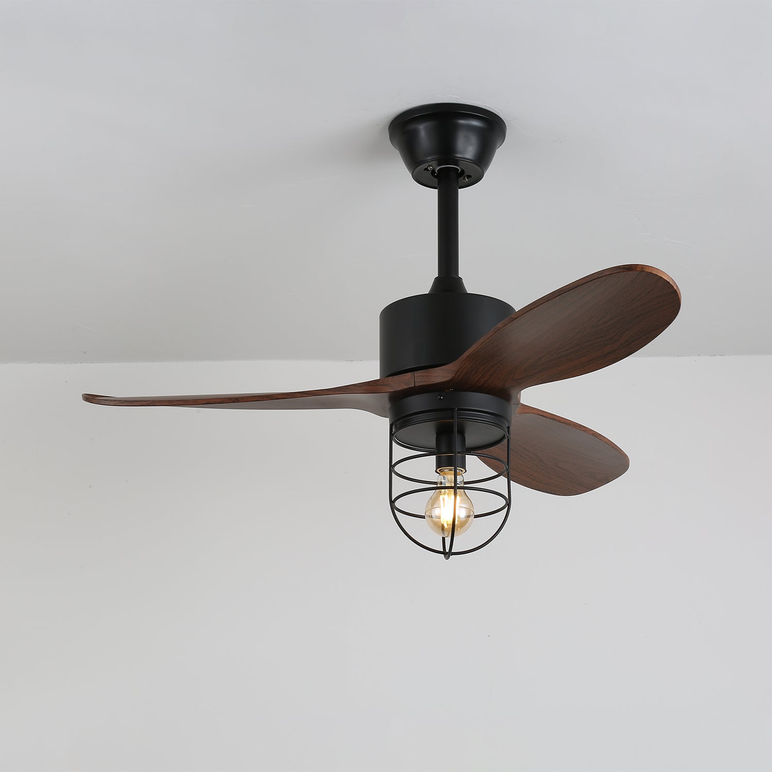 Caldor Industrial Ceiling Fan with Light Kit - High Velocity Airflow for Warehouses, Garages & Large Spaces - Durable Metal Blades & Bright LED Lighting