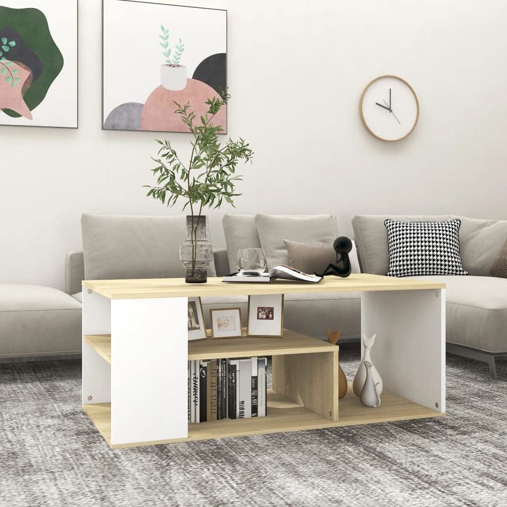 Modern Coffee Table with Storage - 39.4