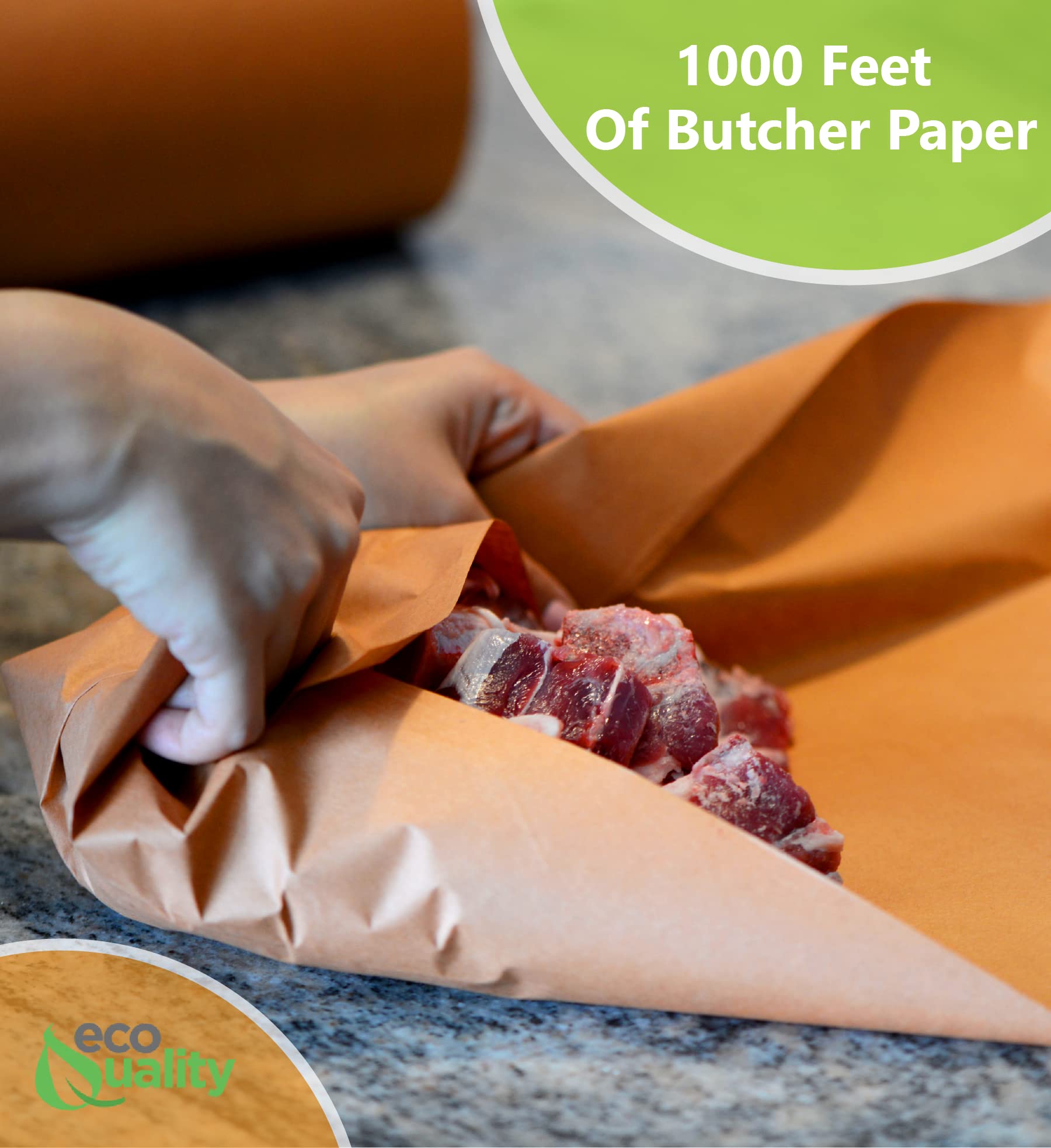 Premium Pink Butcher Kraft Paper Roll - 15