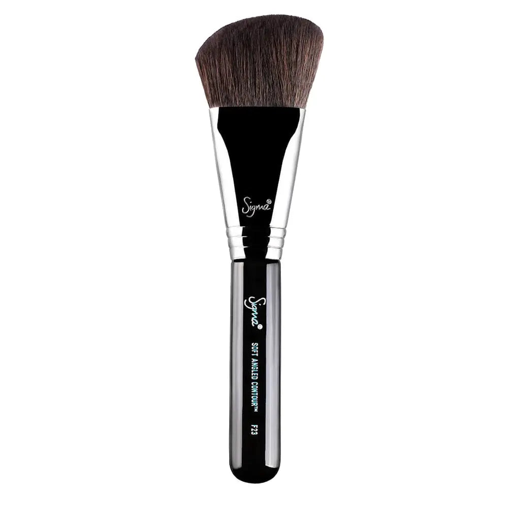 F23 Soft Angle Contour Brush - Professional Makeup Brush for Face Sculpting & Blending | Perfect for Contouring, Highlighting & Powder Application (Ideal for Everyday Makeup & Special Occasions)