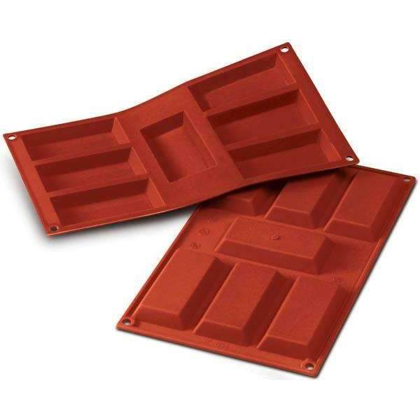 Premium Silikomart™ Large Financiers Silicone Baking Mold - Perfect for French Pastries, Cakes & Desserts | Non-Stick, Flexible & Oven Safe Up to 500°F (260°C) | Ideal for Home Bakers & Professional Chefs