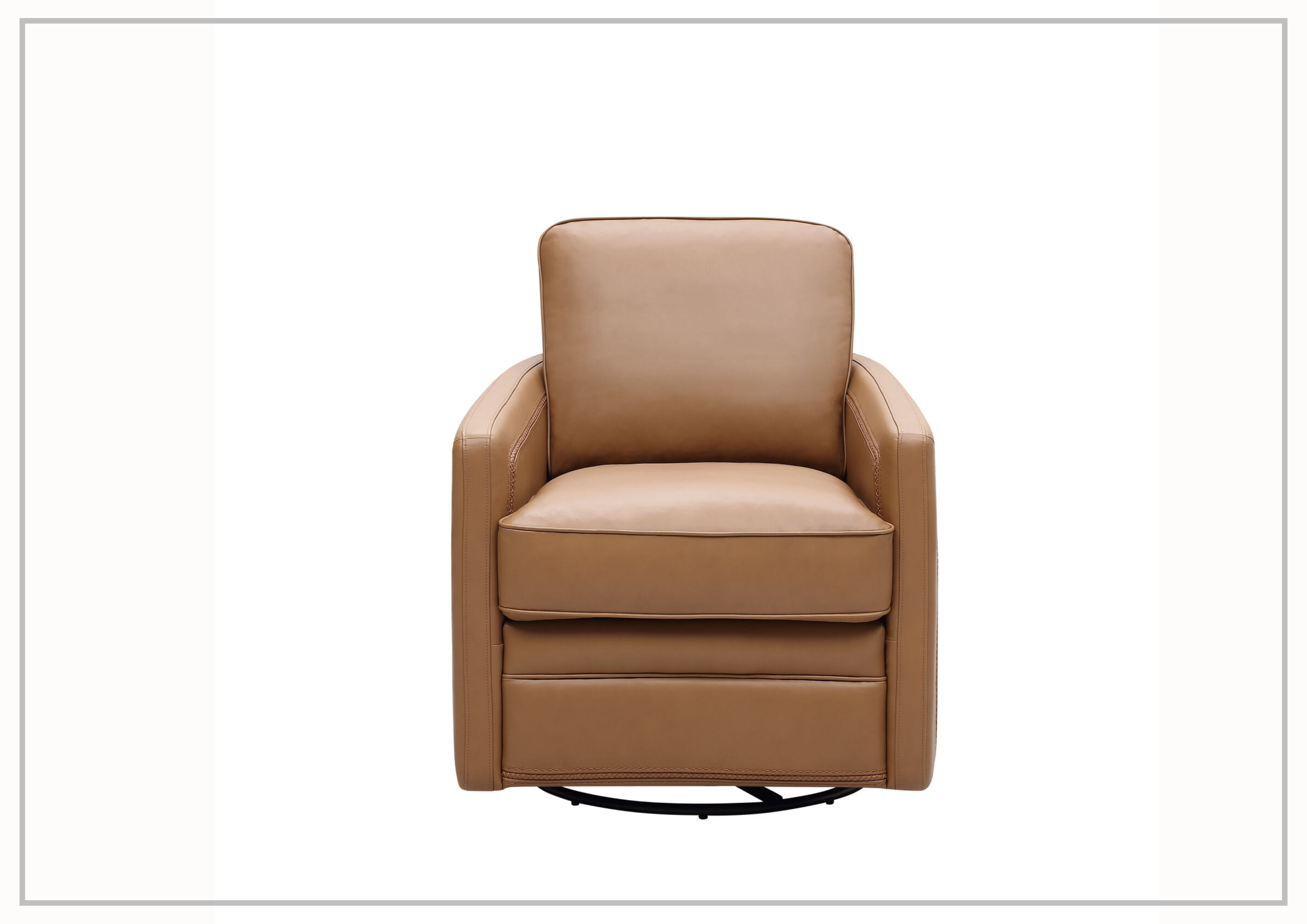 Gio Italia Torin Leather Glider Swivel Chair - Modern Recliner for Living Room, Office & Lounge - Premium Leather Gliding Rocker with 360° Swivel Base