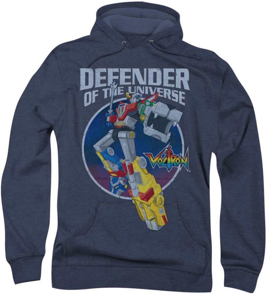 Voltron Men's Defender Hoodie - Lightweight Fleece Pullover for Outdoor Activities, Gym & Casual Wear