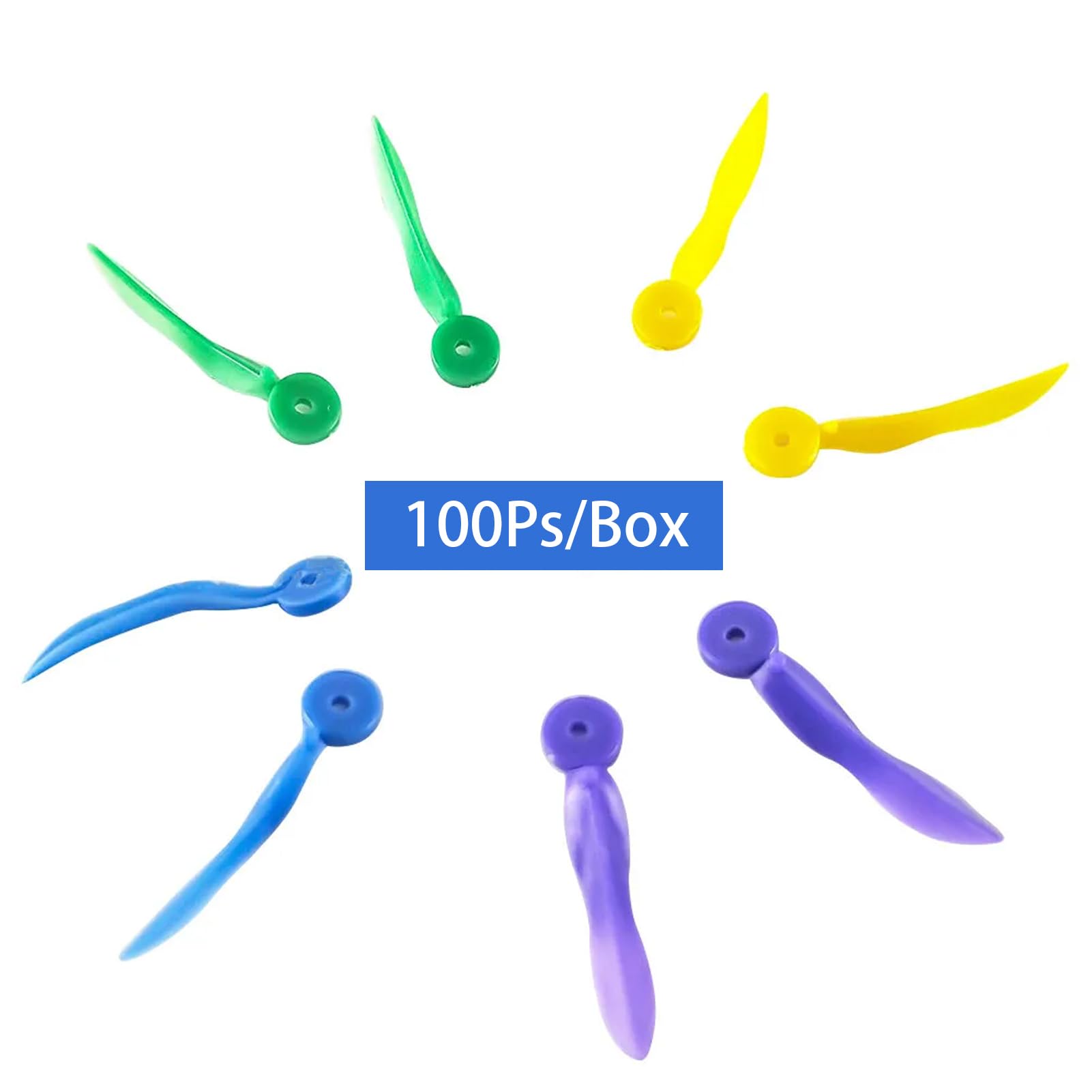 Windplus Dental Wedges 400pcs - Disposable Plastic Dental Wedges with Hole for Sectional Matrix, Interproximal Teeth Fixing (Yellow M) | Perfect for Dental Procedures, Restorations & Orthodontic Work
