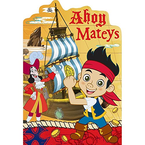 Jake and the Neverland Pirates Themed Postcard Invitations (8 Pack) - Kids Birthday Party Supplies for Pirate Theme Decorations & Invites