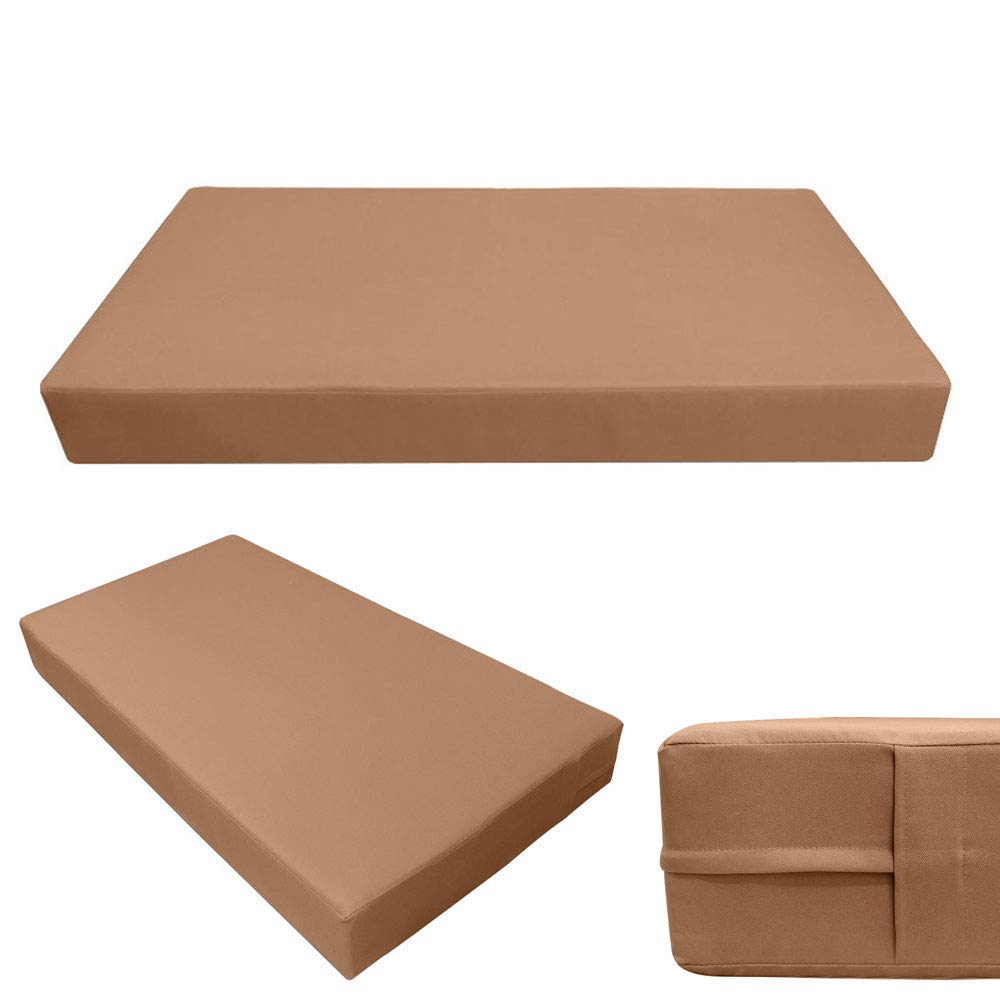 Prolinemax Outdoor Style 2 Full Knife Edge Daybed Mattress Cover with Bolster Pillow Fitted Sheet - Waterproof, Durable Fabric for Patio, Poolside & Backyard Lounging (AD104)