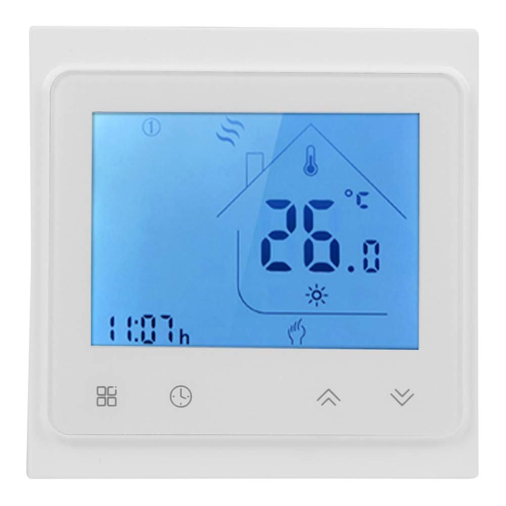 High Accuracy Smart Thermostat with LCD Display - Digital Temperature Controller for Water Heating Systems (White) | Perfect for Home, Office & Industrial Use