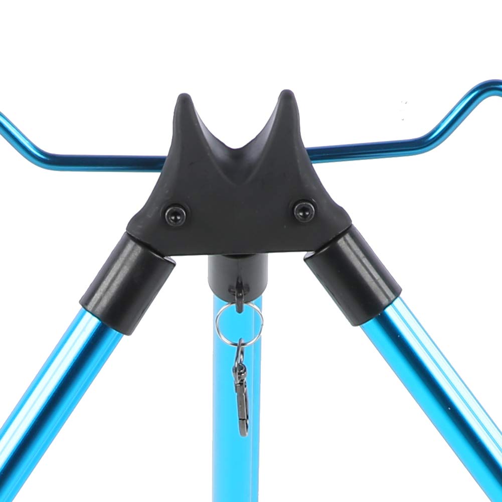 Premium Aluminum Alloy Telescopic Fishing Rod Holder - Portable Folding Tripod Stand for Sea & Freshwater Fishing | Perfect for Beach, Boat & Shoreline Fishing Adventures