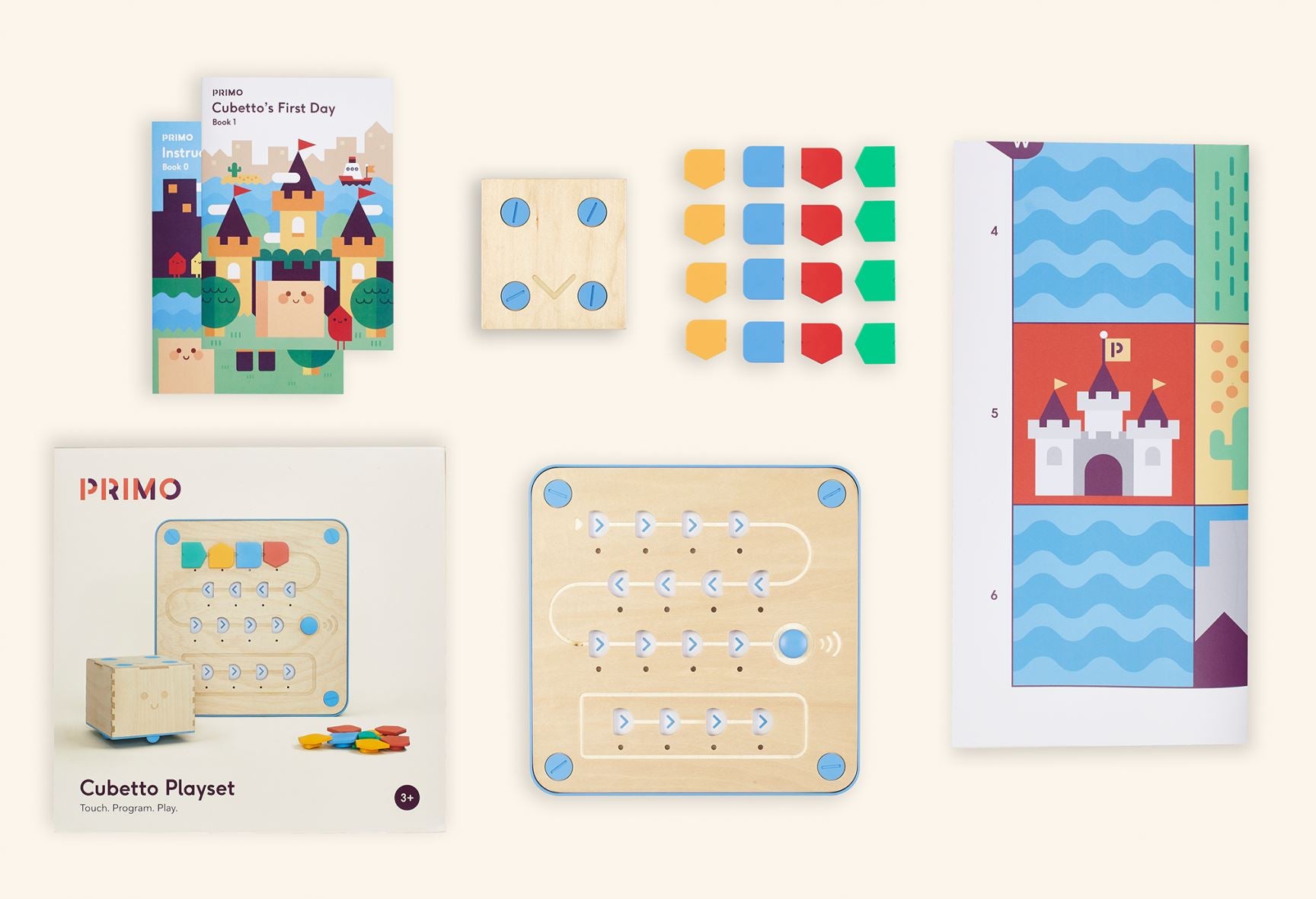 Cubetto Coding Robot Playset - STEM Educational Toy for Kids Ages 3-6 | Learn Programming Basics Without Screens | Perfect for Home & Classroom Learning Activities