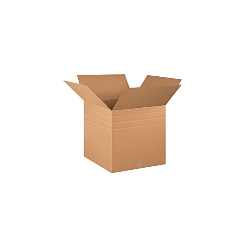 Heavy-Duty Multi-Depth Corrugated Shipping Boxes 20x20x20 Inches - Kraft Brown - Pack of 10 - Ideal for Moving, Storage & Ecommerce Packaging