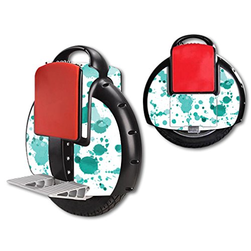 MightySkins Protective Skin Wrap Sticker for Airwheel X3 Self-Balancing Electric Unicycle Scooter - Teal Drops Design | Durable Vinyl Cover for Commuting & Urban Riding