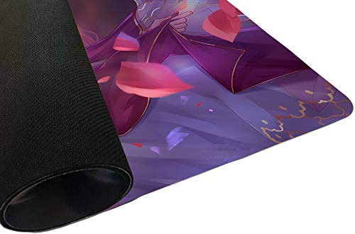Fate Stay Night Anime Gaming Mouse Pad - Large Desk Mat for Computer & Keyboard - Saber Alter Fate Grand Order Design - Non-Slip Rubber Base for PC Gaming & Office Work