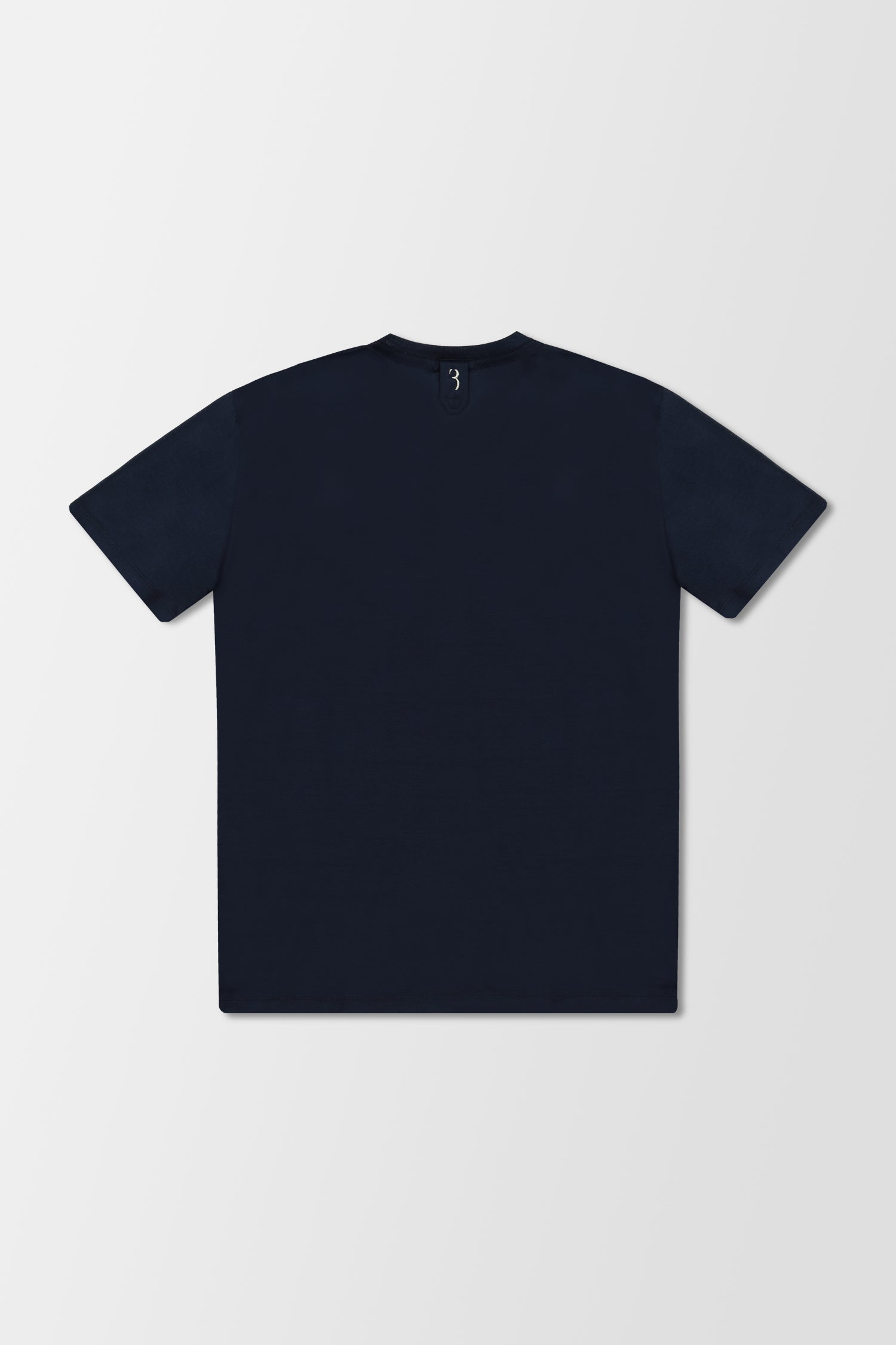 Billionaire Dark Blue Crest V-Neck T-Shirt for Men - Premium Cotton Casual Tee for Everyday Wear, Gym, and Street Style