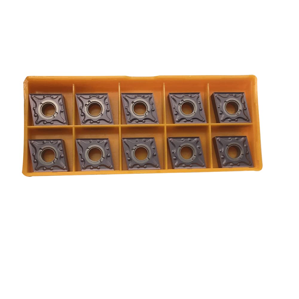 CNMG431MA Carbide Turning Inserts for Steel, Stainless Steel, Iron & Cast Iron - 10 Pack CNC Lathe Cutting Tools Compatible with MCLNR/L Tool Holders | High Precision Metalworking for Automotive Parts & Industrial Machining