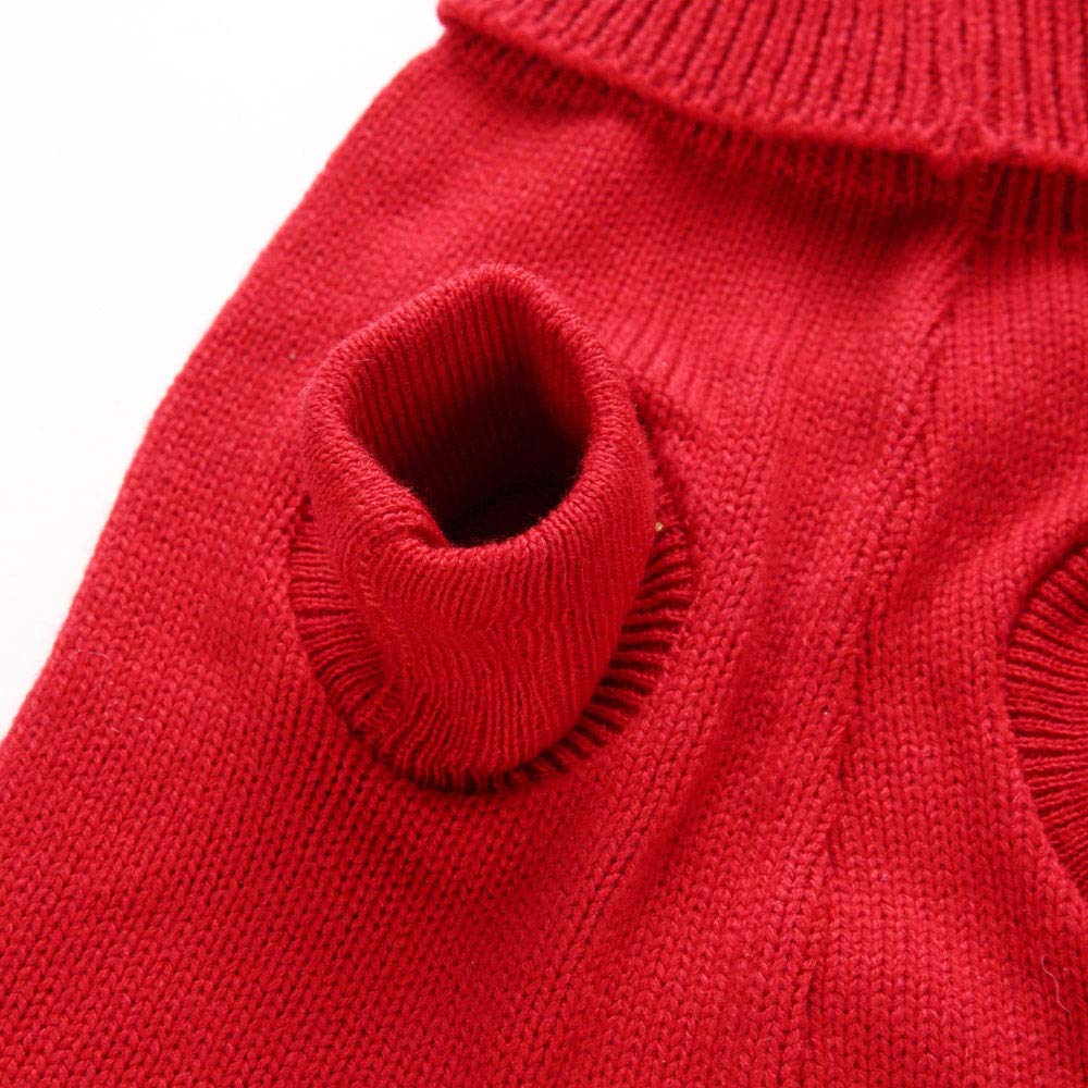 Oncpcare Knitwear Dog Sweater - Soft Thickened Warm Winter Coat for Large Dogs, Cold Weather Jacket Apparel Pet Clothing | Outdoor Walking, Winter Protection & Fashion