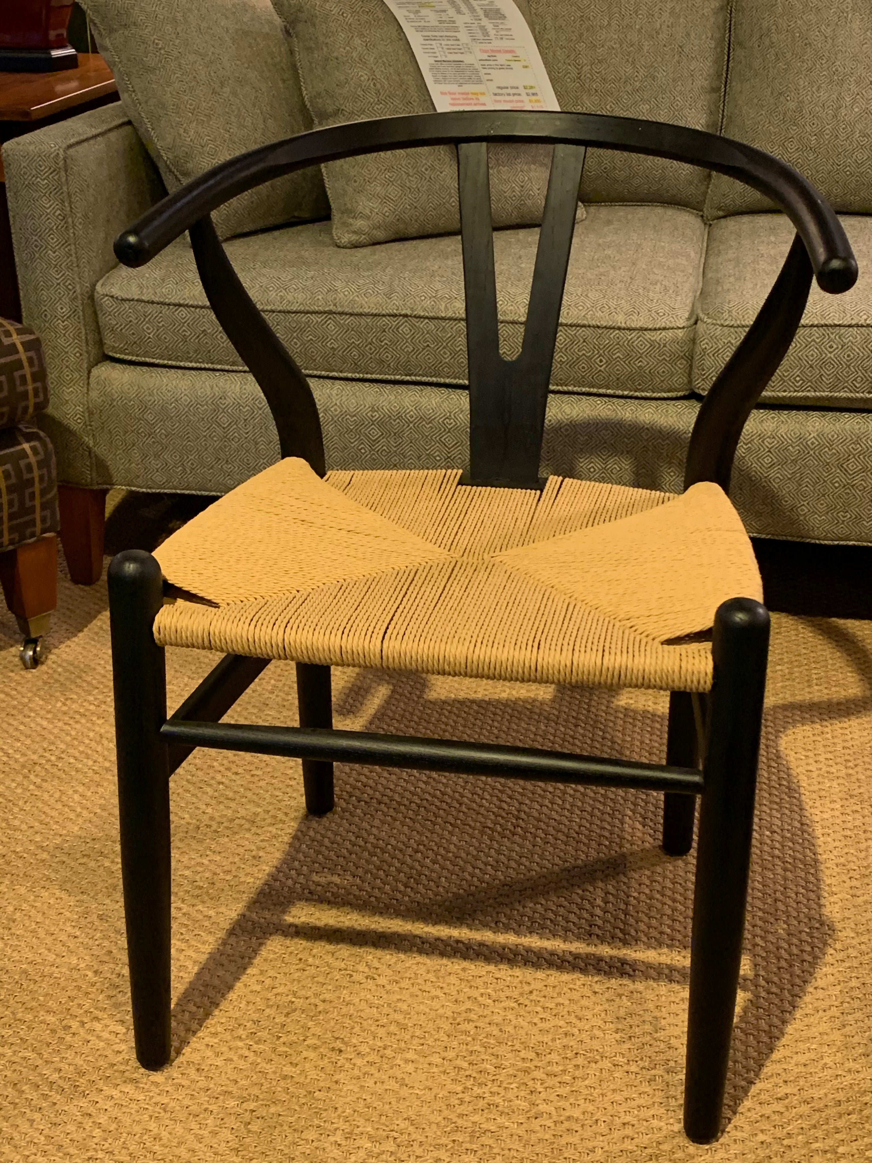 Vintage Mid Century Modern Dining Armchair - Solid Wood Frame & Upholstered Seat - Showroom Quality - Perfect for Dining Rooms, Kitchens & Home Offices