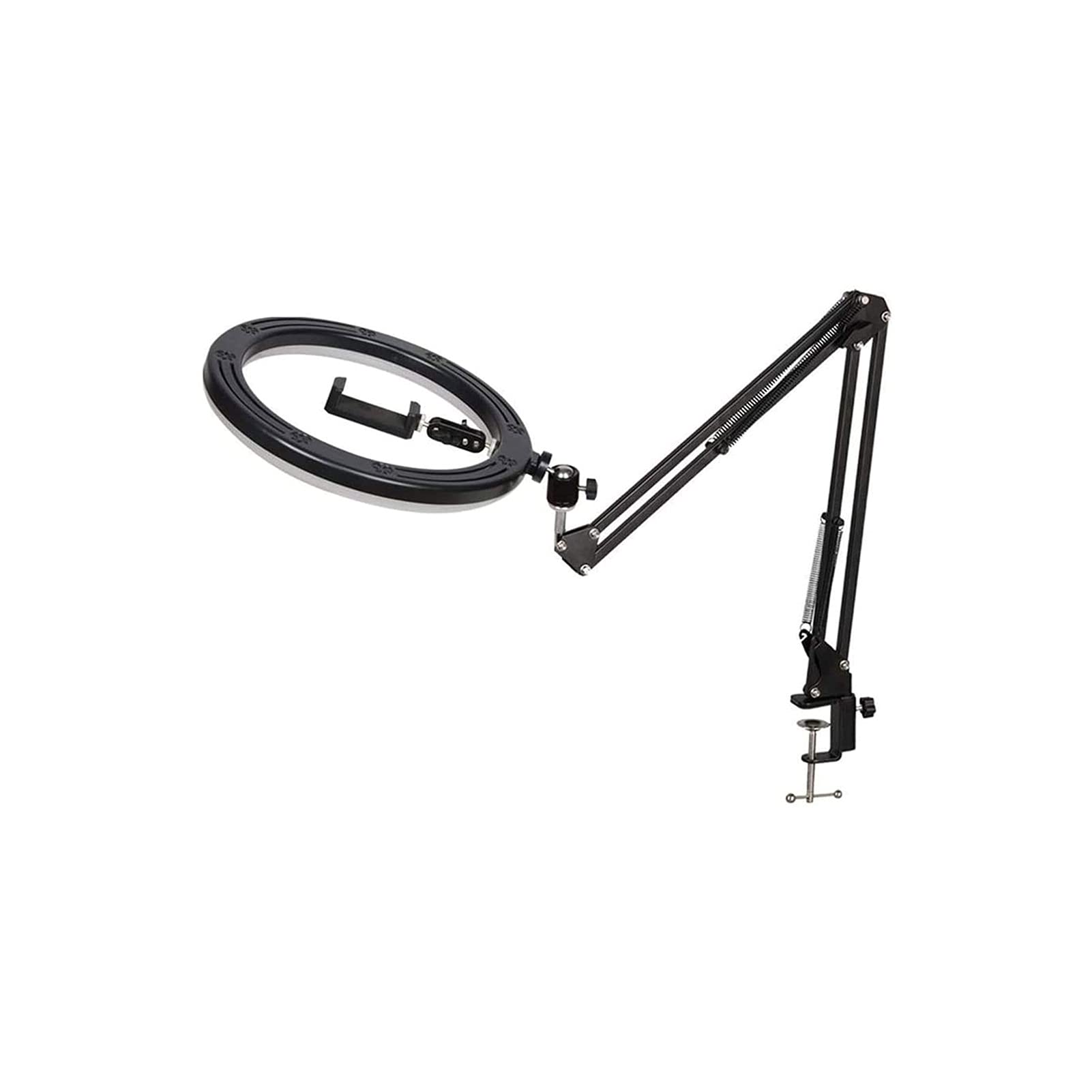 KSDCDF Selfie Ring Light with Tripod Stand & Phone Holder - Dimmable LED Makeup Light for Live Streaming, Zoom Meetings, YouTube Videos & Vlogging - Compatible with Smartphones - Perfect for Home Studio, Beauty Tutorials & Content Creation