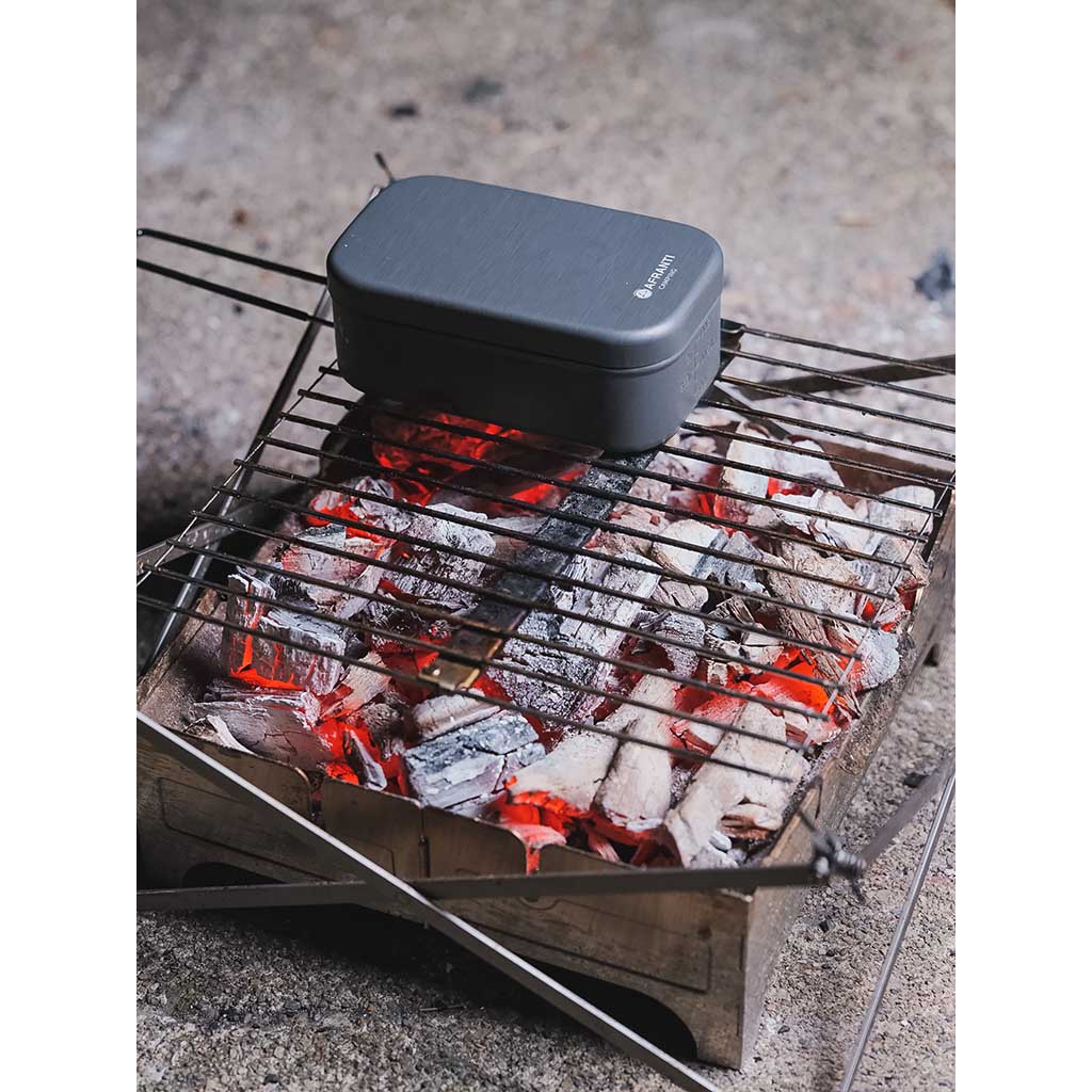 Premium Stainless Steel BBQ Grill Set with Fire Starter - Perfect for Backyard Camping, Picnics & Outdoor Cooking Adventures