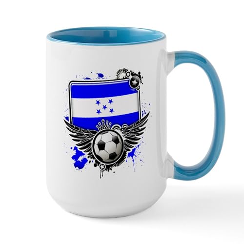 White/Blue Inside - Soccer Fans Honduras Mugs