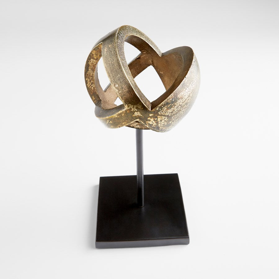 J. Kent Martin Grotto Sculpture - Antique Brass & Black Large Statue | Home Decor, Garden Accent, Office Art | Cyan Design 11011