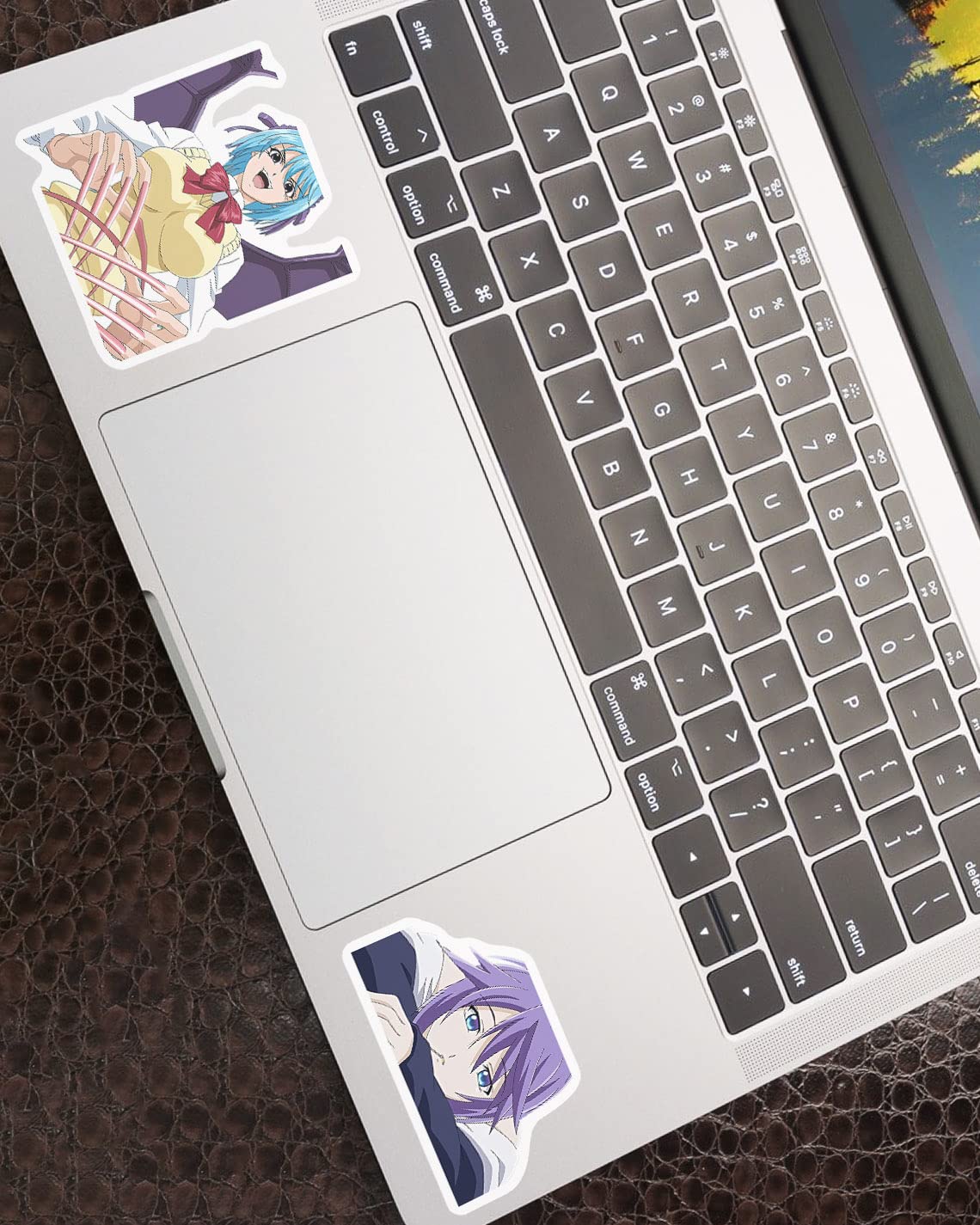 Rosario Vampire Sticker Pack - 4Pcs Mizore Shirayuki & Kurumu Kurono Anime Decals for Water Bottles, Phone, Laptop, Skateboard, Car - Perfect for Anime Fans, School Supplies & Gift Giving