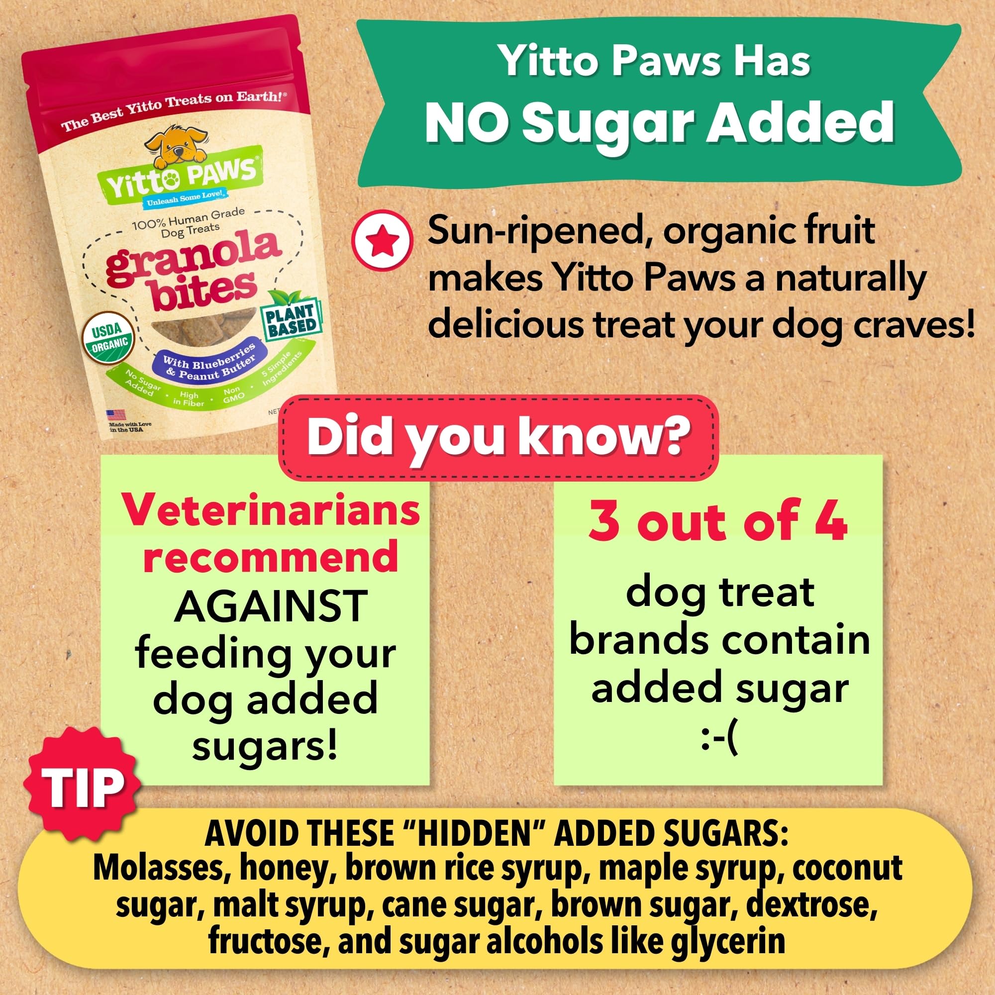 Crunchy Organic Blueberry Dog Treats with Oats & Peanut Butter - Healthy, Vegan, All-Natural Training Treats Made in USA | Low Calorie, Human-Grade, No Sugar Added Dog Biscuits for Training, Rewards & Snacking