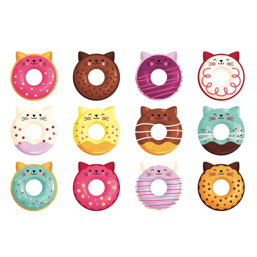Cat Donuts Memory Match Game - Fun & Educational Card Game for Kids & Adults - Perfect for Family Game Night & Party Activities
