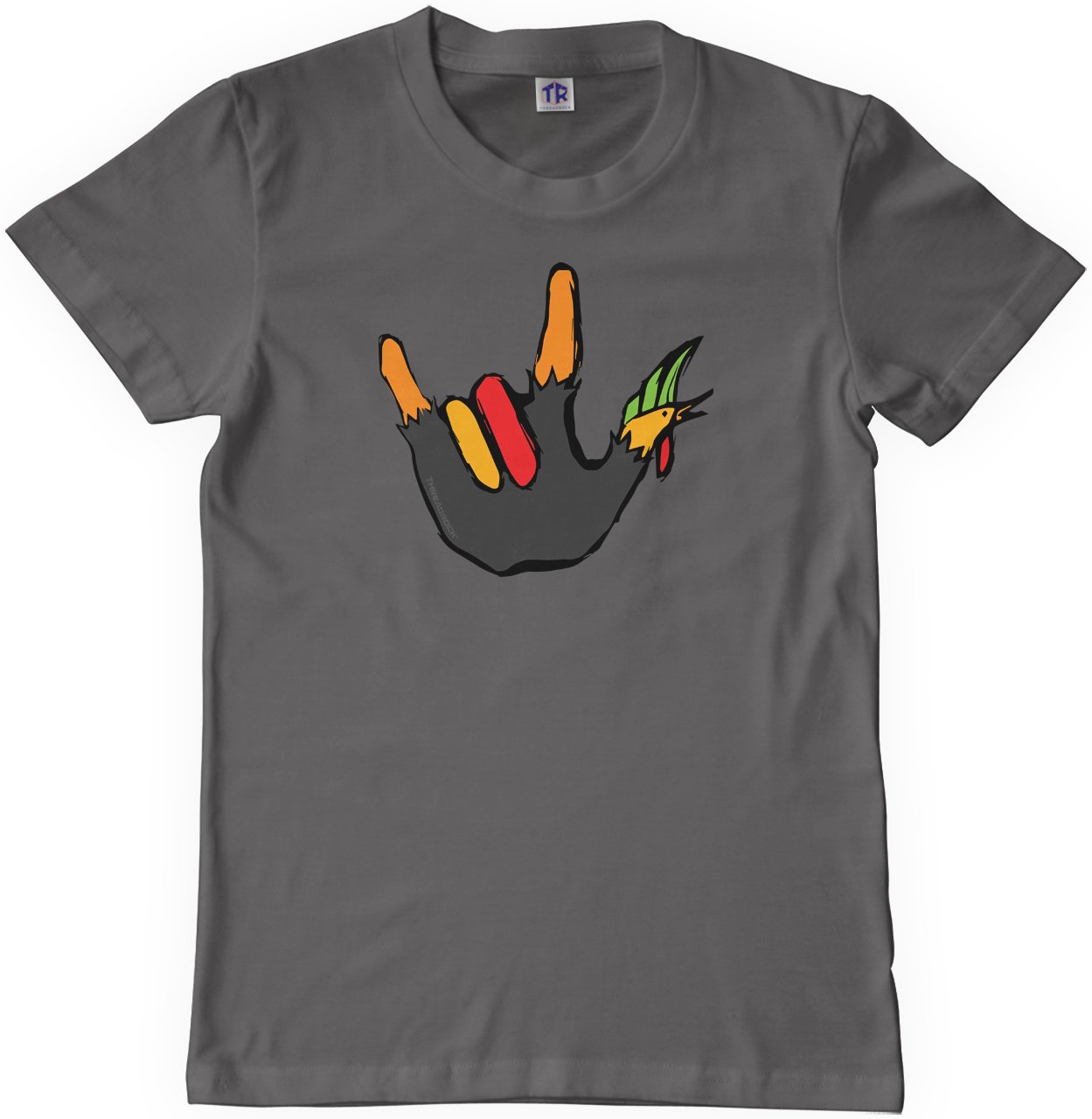 Threadrock Big Boys' Rocker Thanksgiving Hand Turkey Youth T-Shirt - Fun Holiday Graphic Tee for Kids & Teens - Perfect for Thanksgiving Celebrations, Family Gatherings & School Events