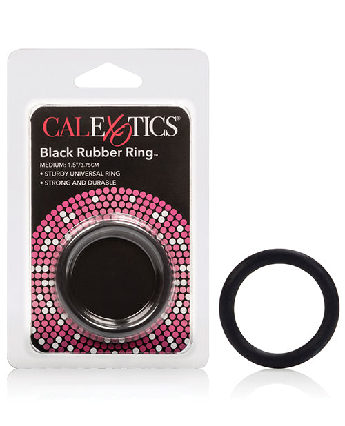 Premium Black Rubber Cock Ring - Medium Size for Enhanced Pleasure & Performance - Perfect for Couples & Solo Play