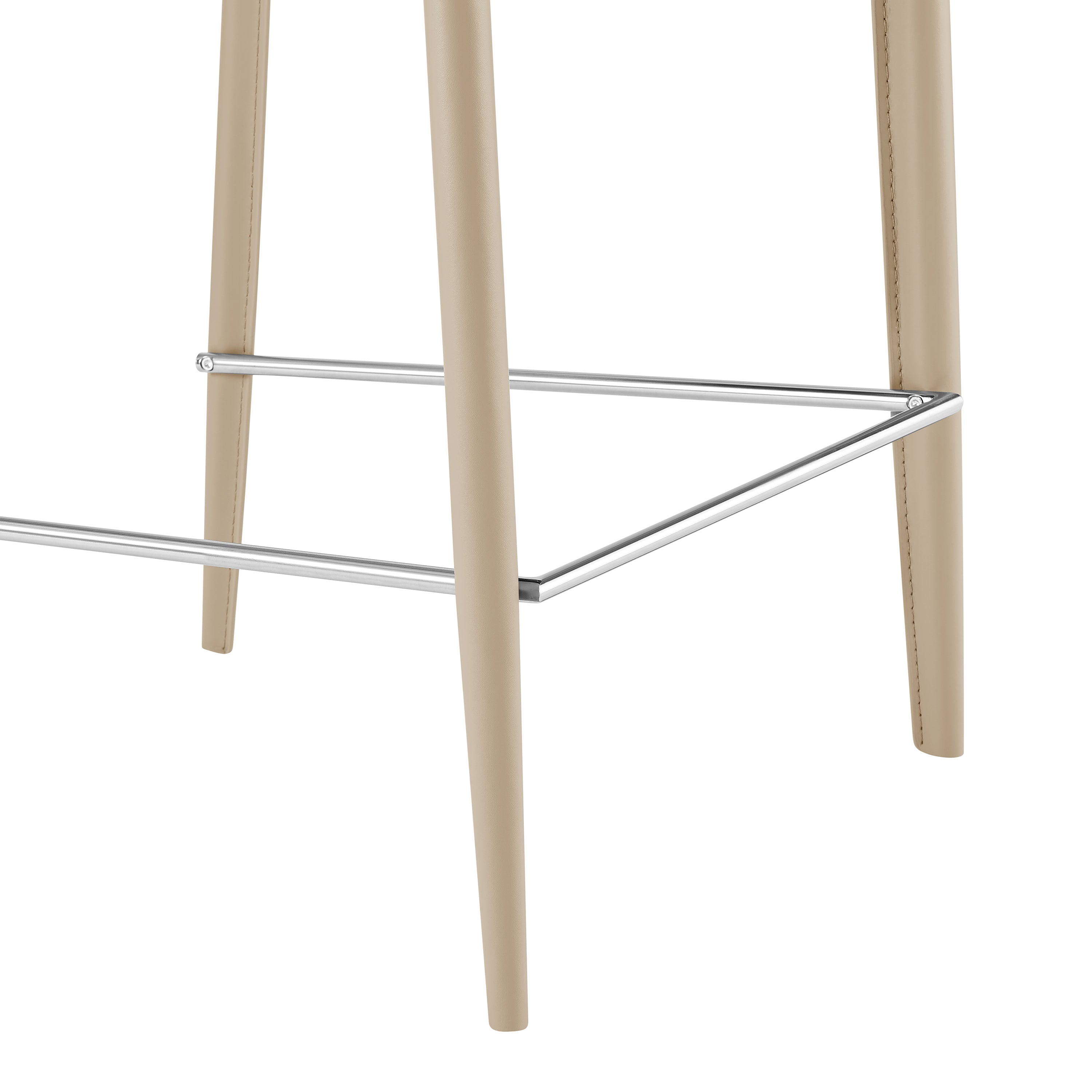Premium Kalle Counter Leather Stool Chair - 26