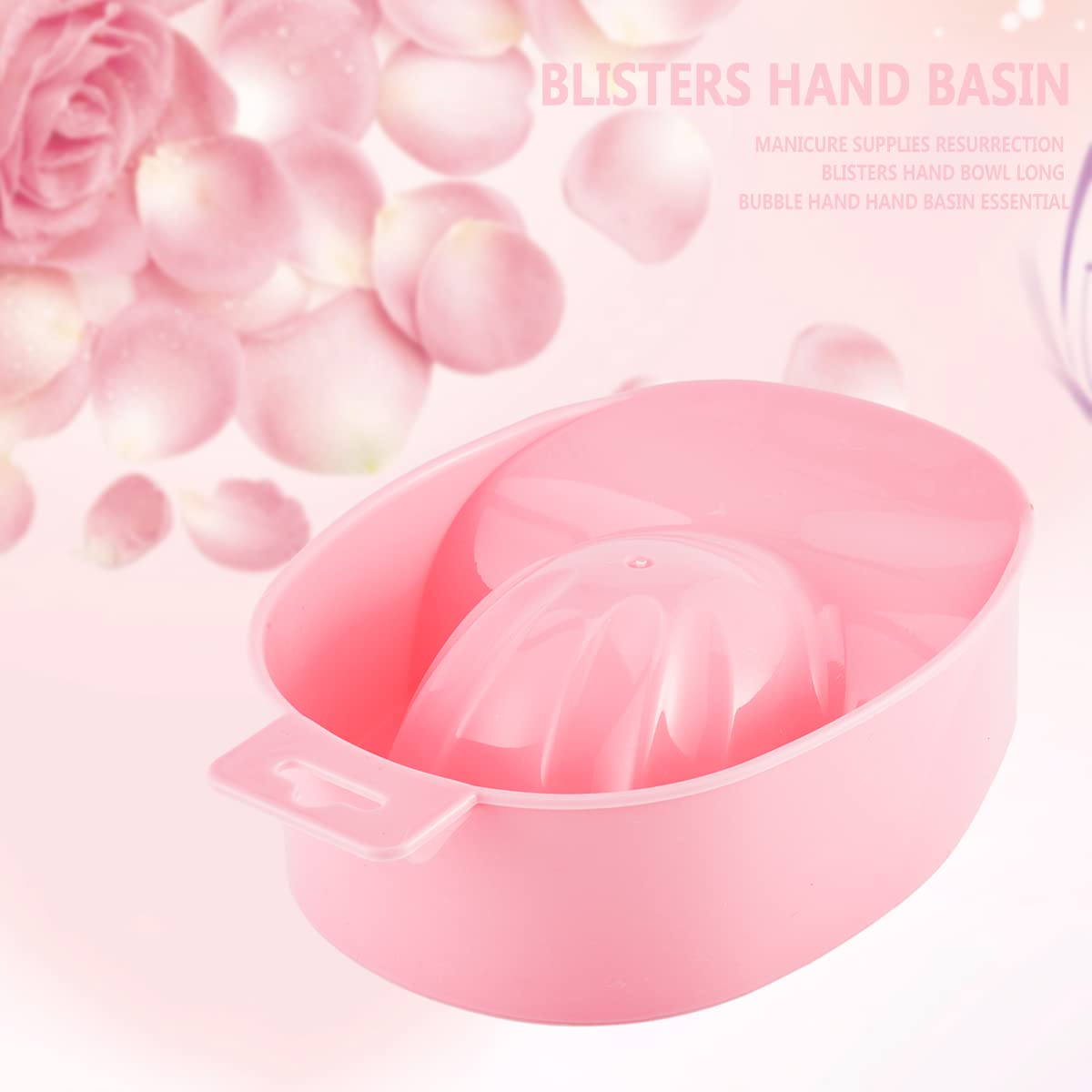 YICARE 2-Piece Nail Soaking Bowl Set for Manicure & Pedicure - Acrylic Nail Remover Soak Bowl with Hand Tray - Professional Salon Tools for DIY Nail Art Care & Home Spa Treatments