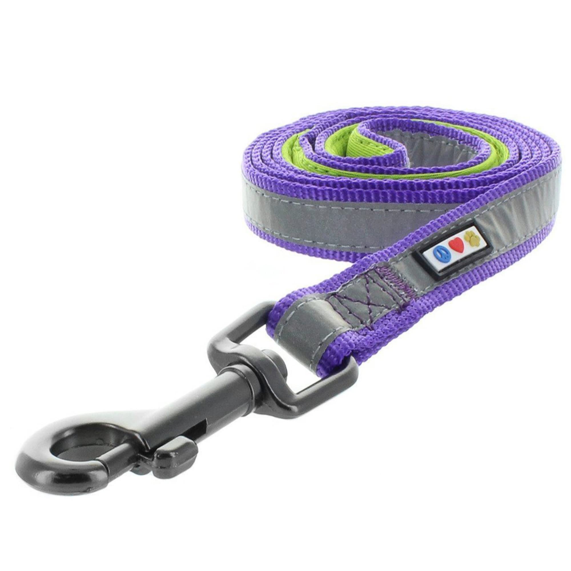 Pawtitas 6 FT Reflective Dog Leash - Strong Training Leash for Small Dogs & Puppies, Also Works as Cat Leash - High Visibility for Night Walks & Outdoor Adventures