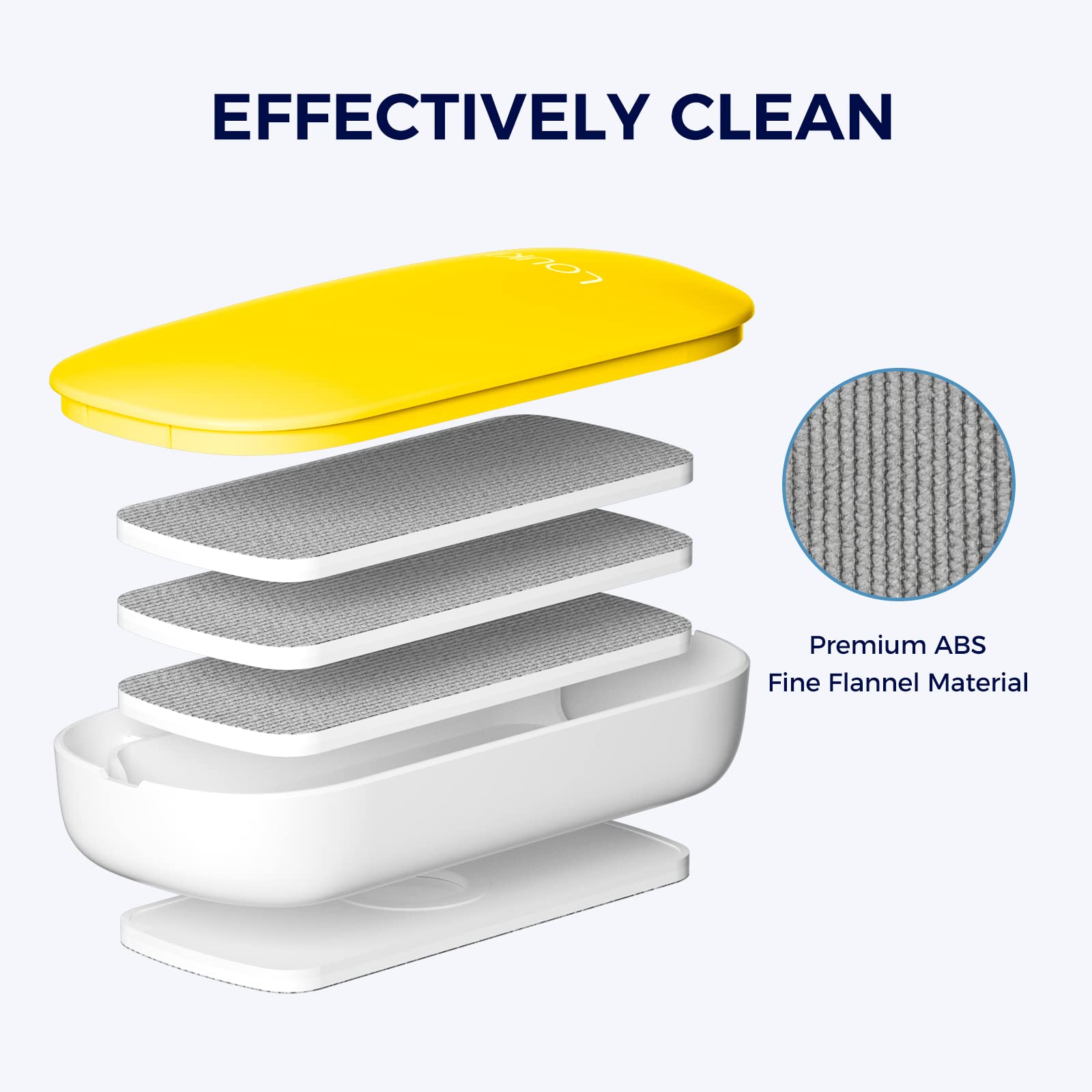Magnetic Dry Erase Eraser with 3 Replaceable Felt Pads - 4-in-1 Glass Whiteboard Cleaner Set Includes Whiteboard Cleaner Spray (3.4 fl oz) - Perfect for Office, Classroom & Home Use