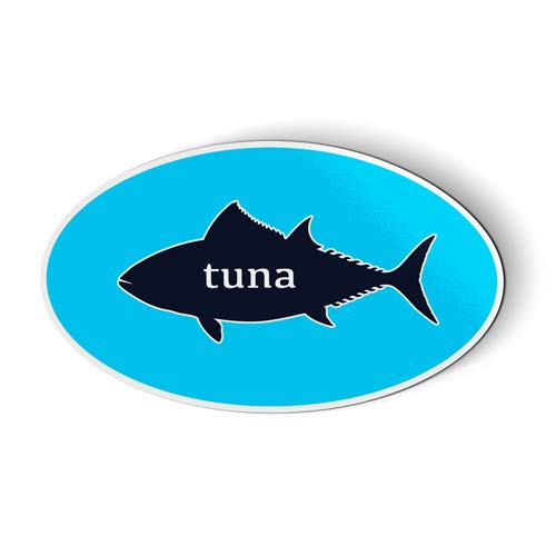 Premium Tuna Oval Blue Magnet for Car & Fridge - 3 Inch Strong Hold Refrigerator Accessory - Perfect for Kitchen, Office & Locker Organization