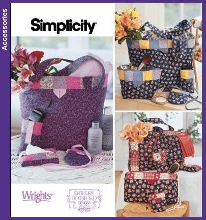 Simplicity Pattern 5606 Fat Quarter Club Bags & Accessories - DIY Sewing Kit for Quilting, Tote Bags & Fashion Accessories | Perfect for Crafters & Sewing Enthusiasts
